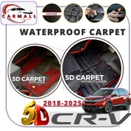 Honda CRV 2018-2025 5D Carpet Car Mat Floor Mat OEM Karpet Kereta Waterproof Anti Slip Mat