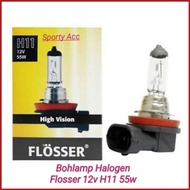 H11 12V 55W Halogen Bulb Flosser Brand