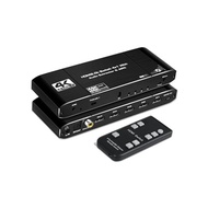 HDMI Switcher 4K@60Hz 4 Input 1 Output NEWCARE HDMI Audio Splitter Optical Toslink SPDIF/Coaxial/3.5mm Audio Output Attached HDCP 2.2 3D Xbox Fir