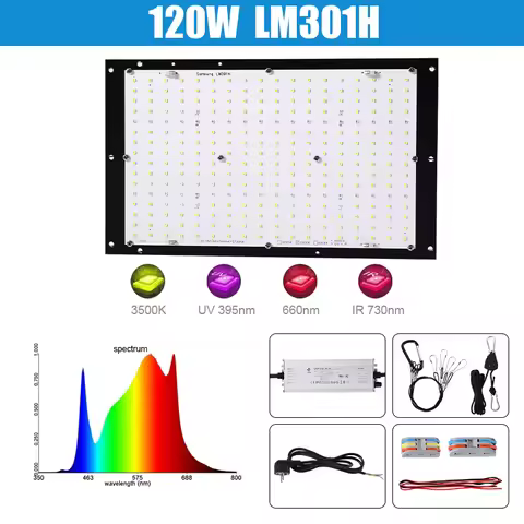 Quantum led board Samsung lm301h 120w full spectrum diy led grow lights 3000K 3500K 4000K deep red 6