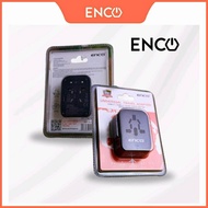 ENCO ADAPTOR (308T BLACK) 2USB+2TYPE C TRAVEL ADAPTOR/USB TYPE C/FAST CHARGING Accessories Phone Ada