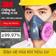 3M 7502 Welding Dust Anti-Smoke Mask, 3M Fine Dust Mask, Lightweight and Easy to Wear