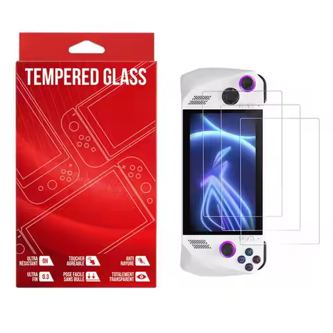3pcs Anti-Scratch Handheld For ROG Ally Replacement Tempered Glass Gaming Protection Film Screen Pro