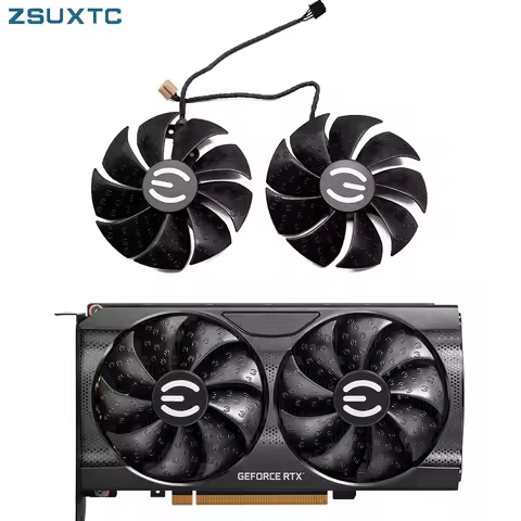 88MM PLA09215S12H RTX3060 Ti XC GAMING GPU Fan，For EVGA RTX 3050 3060 3060Ti XC BLACK GAMING Video c