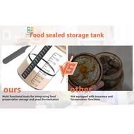 Sourdough Starter Jar with Wooden Lid Wide Mouth Sourdough Starter Container Clear Sourdough Ferment