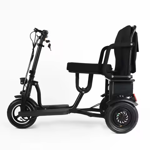 Factory Hot Selling 3 Wheel Foldle Mobility Scooter Adult Kick Scooter Handicapped Scooters Electric