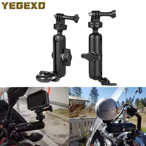 Motorcycle Camera Holder Bike Mirror Mount Bracket For YAMAHA MT09 VIRAGO 250 XT1200Z SUPER TENERE R