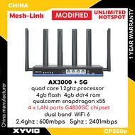 MESH-LINK CP560e AX3000 5G Modem Quad-Core 1.2Ghz + Qualcomm X55 4GB+4GB Modem Router ( suncomm / tplink deco x50-5g / yeacomm / digital iq / netcomm / 5g / gteniq )