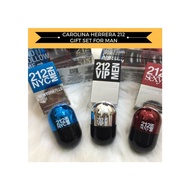 Carolina Herrera 212 Nyc Men & 212 Vip Men & 212 Sexy Mens 20ml Gift