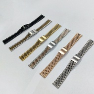 For Seiko Straight End 19 20 22mm 316L Steel Watch Band strap For Omega IWC Tudor Seiko