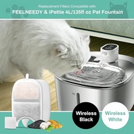 6pcs cat water dispenser filter, pet accessory, compatible with Feelneedy 4L, 135 fl oz/4L non Weile