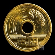 Genuine Coins 2.9 Genuine Coins 5 Yen Lucky Coins Copper Coins Asian Countries Foreign Coins Coins C