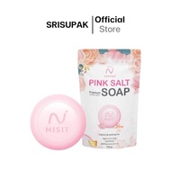 NISIT VIPVUP SOAP PREMIUM PINK SALT สบู่นิสิต สบู่งานวิจัยเกลือหิมาลายัน 100g.