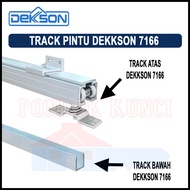 Track Aluminium Pintu Sliding / Lipat Dekkson 7166 Rel Atas Dan Bawah Pintu Aluminium 3 Meter