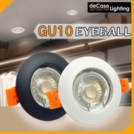 Black/White Downlight Casing House lightings GU10 LED Eyeball Fitting Casing Ceiling light Lampu Siling Hiasan Rumah