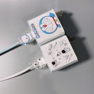 Cute Doraemon 67W/90W Xiaomi charger protector compatible with Xiaomi series data cable protectors