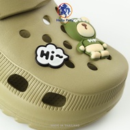 Hello Pony รองเท้าแตะรัดส้น รองเท้าผู้ชายและผู้หญิง มีตัวติดการ์ตูน EVA Size 36-41 รุ่น MHM4017