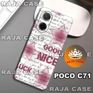 Rc8/Softase rubber poco C71 - Motif BINTANG - Case poco C71 - Casing poco C71 - Silicone poco C71 co