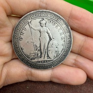 1911 Hong Kong One Yuan Coin Silver Coin Morgan Silver Dollar 38mm01/04/* -