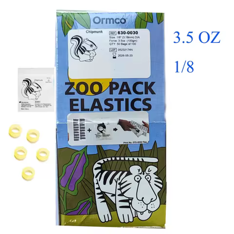 50bags/box Ormco Dental Orthodontic Elastic Ligature Ties Zoo Pack Elastic Ties 5000pcs/box Monkey R