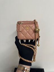 Chanel 金球小盒子 vanity case 長盒子 wallet on chain