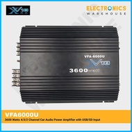 ♚ ☎ ❍﹍ XxxV18 VFA6000U 3600 Watts 4/3/2 Channel Car Audio Power Amplifier with USB/SD Input