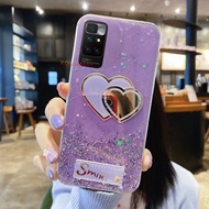 KONSMART ปลอก Xiaomi Redmi 10ใหม่ Love Mirror Bling Glitter Star Space โทรศัพท์กรณีสำหรับ Redmi 9 9A 9C 8 8A 7หมายเหตุ9 9S 8 Pro Xiaomi POCO M3 Pro 5G POCO X3 Pro X3 NFC นุ่มฝาหลัง TPU