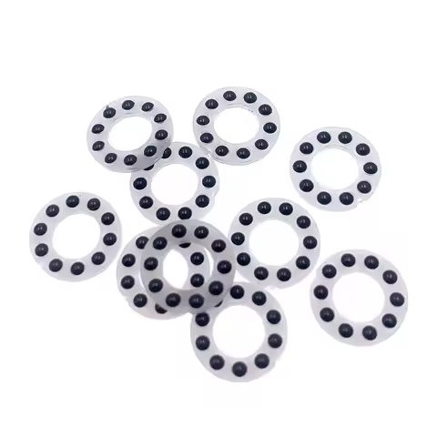 10pcs/Lot 9.9x6.2x1.2mm Bearing Accessories Ceramic Ball Rubber Protection Flat Cages For Folding Kn