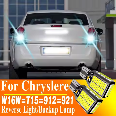 2pcs W16W T15 921 Led Canbus Reverse Light Bulb 912 12.8V 16W W2.1x9.5d 12v Backup Lamp For Chrysler