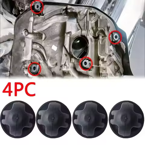 4Pcs MINI Engine Cover Trim Rubber Mount Grommet Bush Bump Stop For BMW F20 F45 E90 E91 F33 F10 F12 