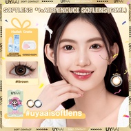 [Beli 1 Gratis 2]UYAAI Softlens 14-15mm Normal Mata Korea Sepasang Lensa Kontak 6 Bulan + 60ml Air P