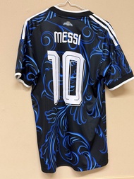 阿根廷 Messi 10號 球衣 (黑色藍花紋) 球迷版