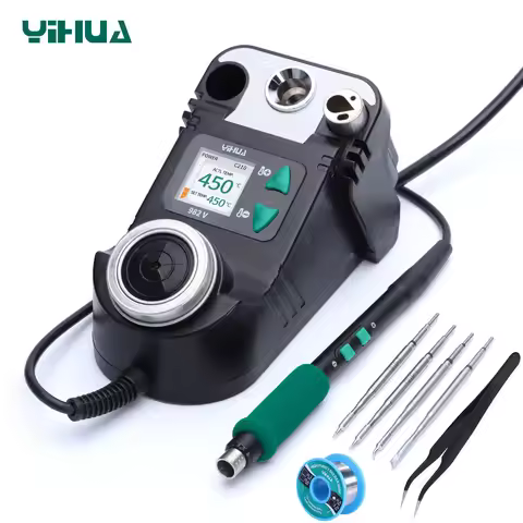YIHUA 982-V Precision Solder Station with Fast Heating Compact Tip C210 Soldering Iron Easy Replacem