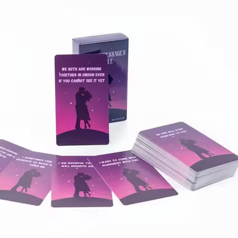64Cards Lover Messages Oracle Cards For Family Party High Quality Fortune Telling Divination Cards D
