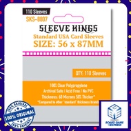 Sleeve Kings - Standard USA Card Sleeves ( 56 x 87mm Size) - 110 Pack - 50% Thicker Card Sleeve Prot