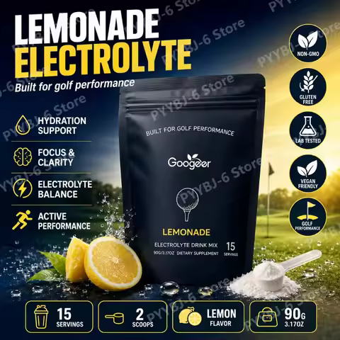 Lemonade Electrolyte Powder Hydration Supplement with Magnesium Potassium Sodium Vitamin B6 B12 Focu