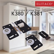 【ELITACO】Wardrobe Sliding Door Roller Kit Stopper 2.1mm Thickness K Series K380 K381 Home DIY Slide Slider