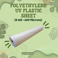 UV Plastic Sheet (8 mil - 200 Microns) - 9ft x 5 Meter For Greenhouse Roofing / Construction