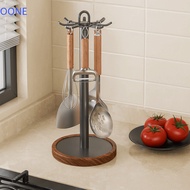 OONE Rotating Spatula Rack, Space Saving Movable Kitchen Utensil Stand, Pot Shovel Rack Stable Base 