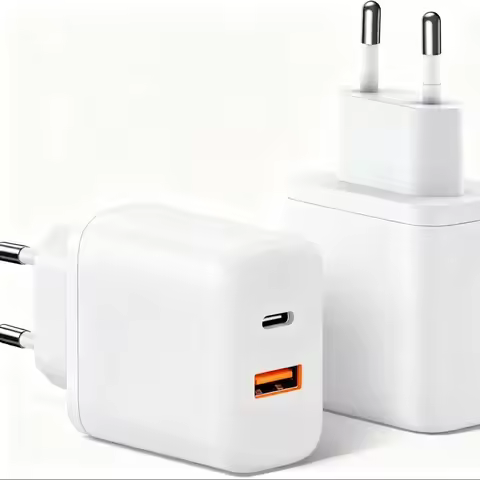 USB-C Charger Dual Pack Fast Charger 2-Port Power Adapter PD 20W USB-C Adapter USB Plug, Compatible 