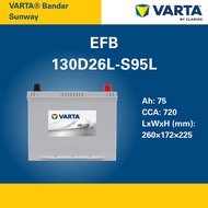 S95 | 130D26L | VARTA SILVER DYNAMIC EFB CAR BATTERY |  TOYOTA NISSAN MAZDA MITSUBISHI | [INSTALLATI
