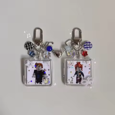 Handmade bead Roblox Keychain