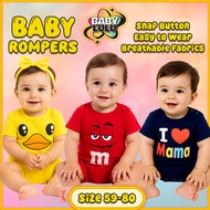 BIBI Newborn Baby Girl or Boy Cartoon Animal Cotton Short Sleeve Rompers Baju Bayi Soft Clothing Tod