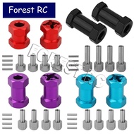 4x 1/10 Aluminum 12mm Wheel Hex Hub 15/20/25mm Extension Coupler Adaptor for RC Crawler Car Parts AX