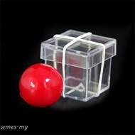 WMES1 Clear Ball Through Box, Illusion Magic Magician Game Ball Penetrate Box, Magic Accessories Gim
