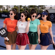 [PICKLEBALL 26.W11] Women's sports set, Wilson set, T-shirt and A-line skirt for pickleball, badmint