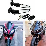 {rftuyytgu} สําหรับ YAMAHA YZF R6 R1 R25 R3 R125 R15 อุปกรณ์เสริมรถจักรยานยนต์กระจกดัดแปลงลมปีกปรับห
