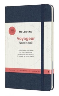 MOLESKINE - Voyageur 旅人筆記本 中型 海水藍 (11.5 x 18 CM)