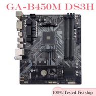 For Gigabyte GA-B450M DS3H Motherboard B450M DS3H 64GB Socket AM4 DDR4 Micro ATX Mainboard Tested