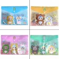 Combo of 2 folders for files, documents, A4 button covers with many cute designs